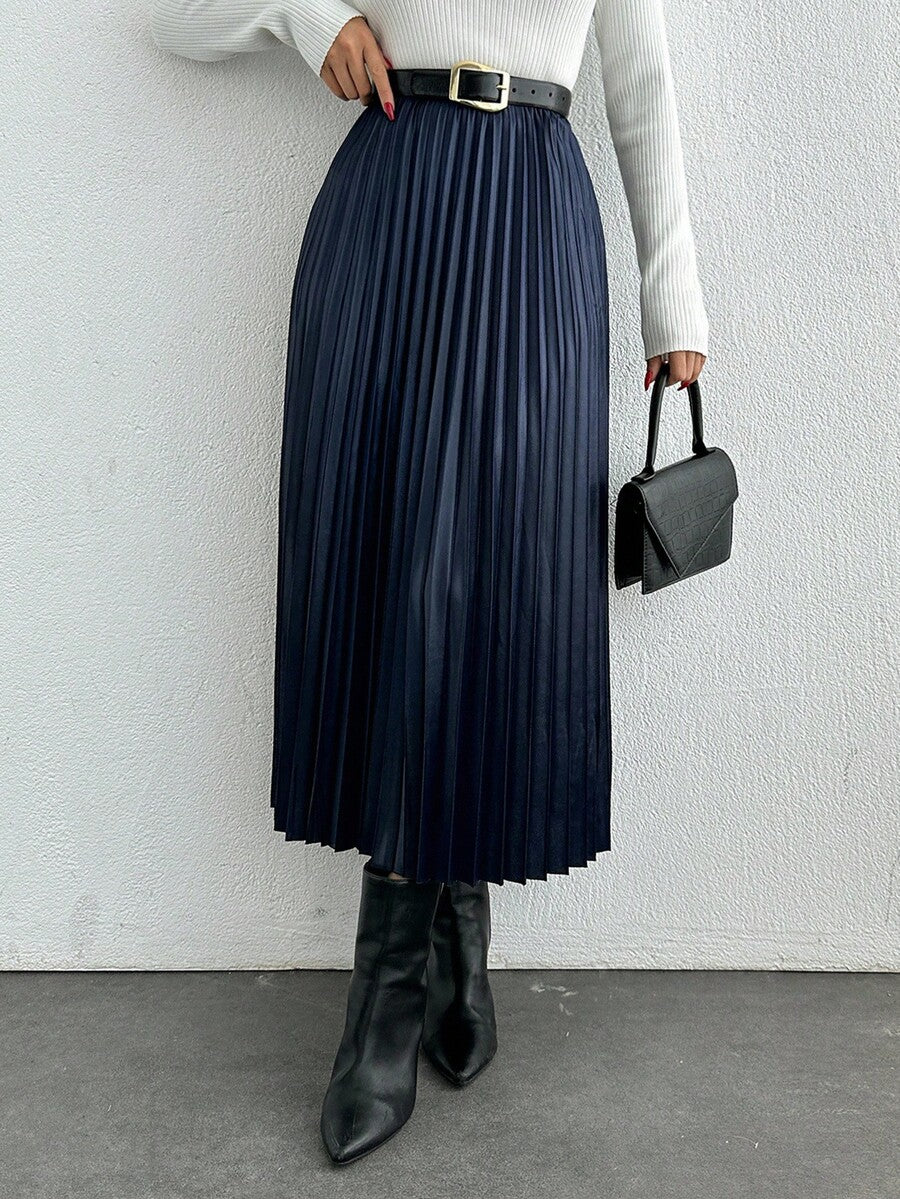 Jupe plissée de couleur unie - Floorah