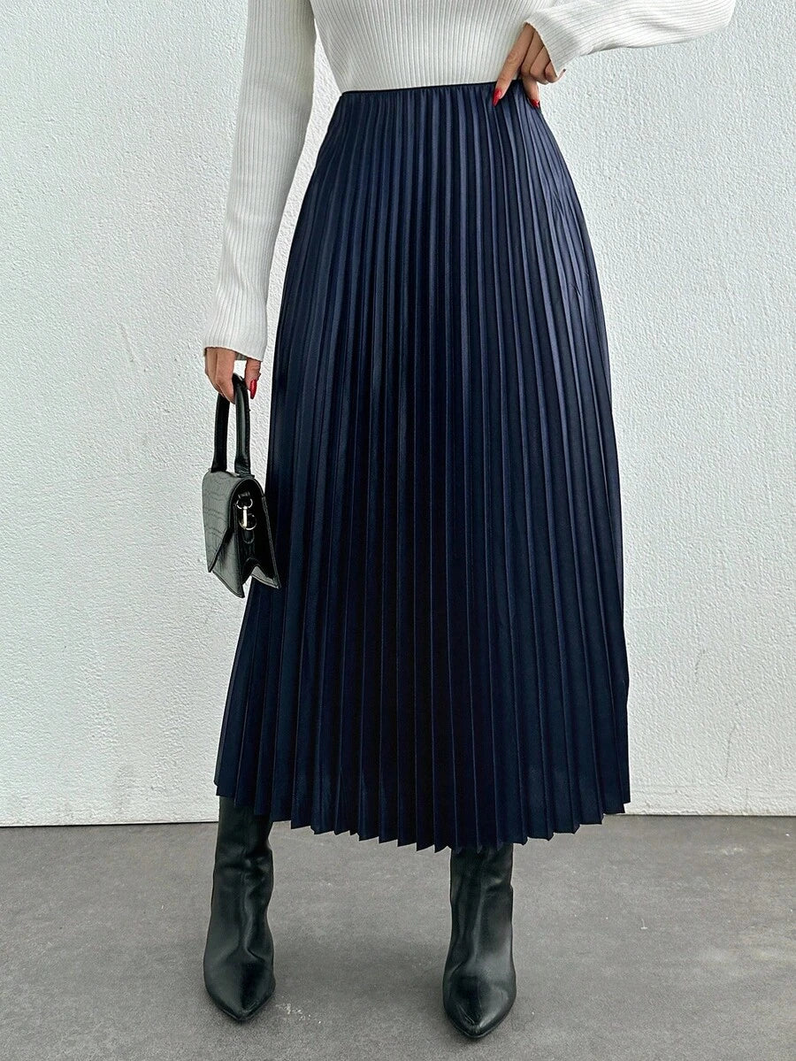 Jupe plissée de couleur unie - Floorah