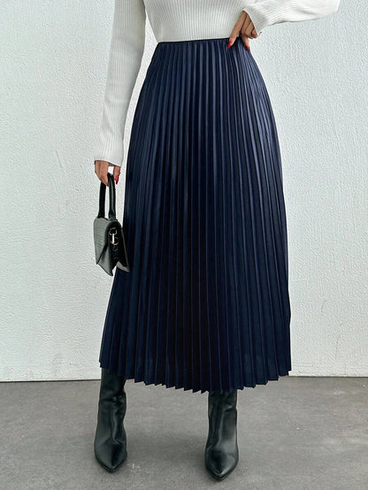 Jupe plissée de couleur unie - Floorah