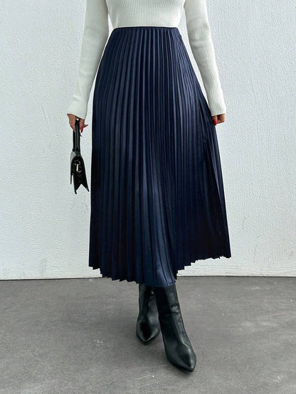 Jupe plissée de couleur unie - Floorah