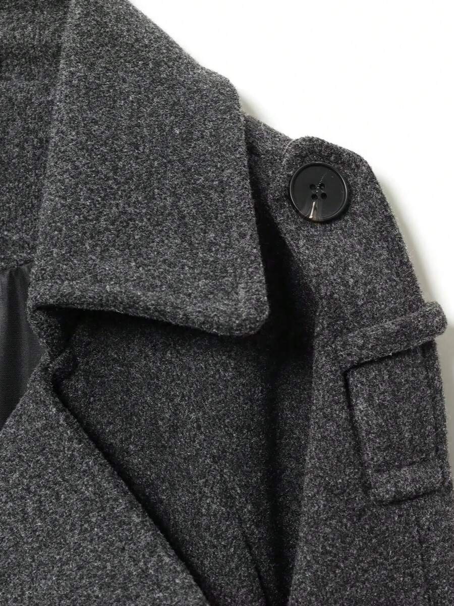 Seelio Nouveau manteau coupe-vent à double boutonnage classique - Floorah