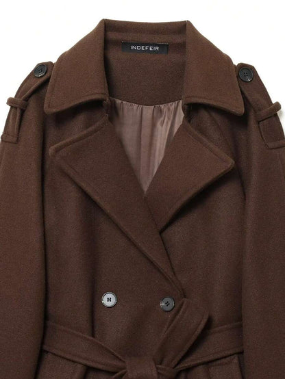 Seelio Nouveau manteau coupe-vent à double boutonnage classique - Floorah