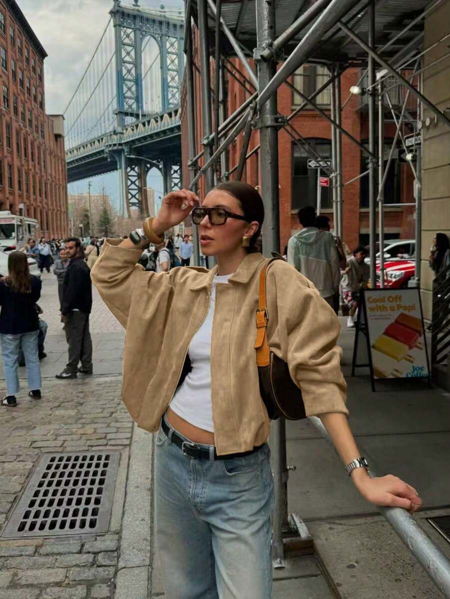 Veste décontractée ample à manches longues - Floorah