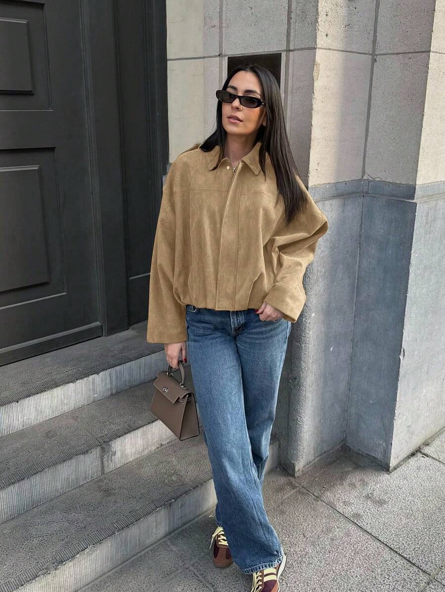 Veste décontractée ample à manches longues - Floorah