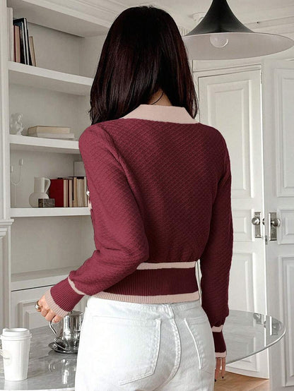 Cardigan casual à manches longues - Floorah