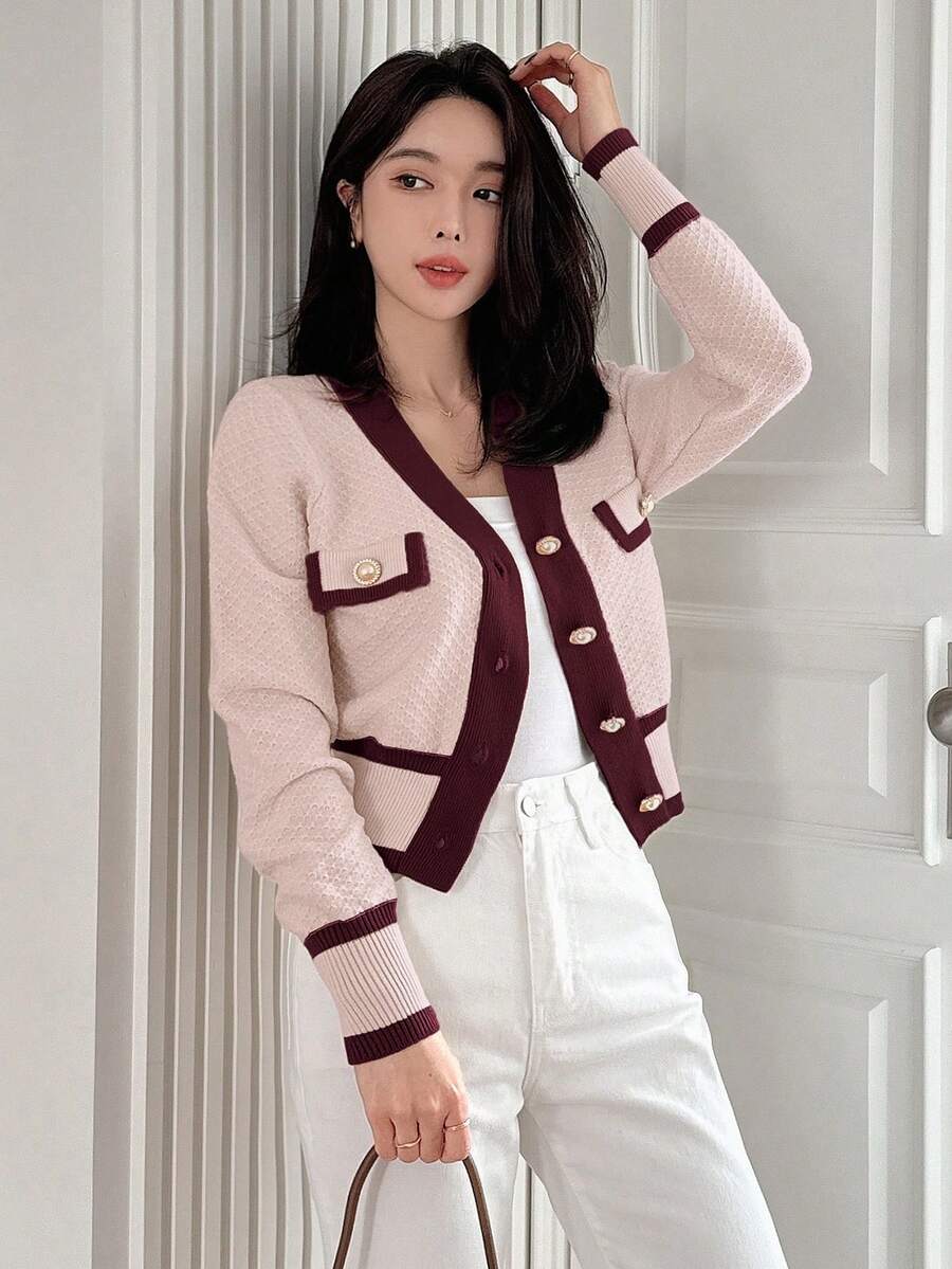 Cardigan casual à manches longues - Floorah