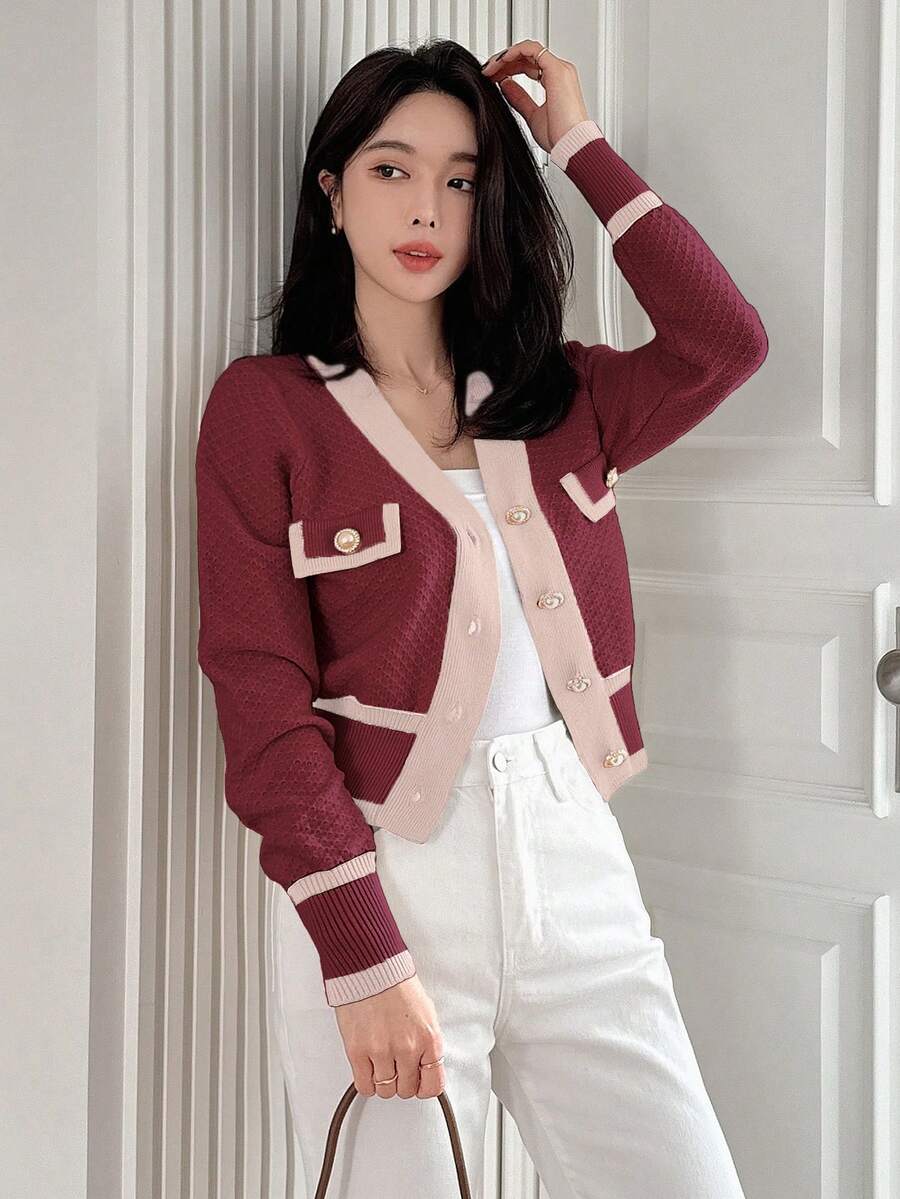 Cardigan casual à manches longues - Floorah