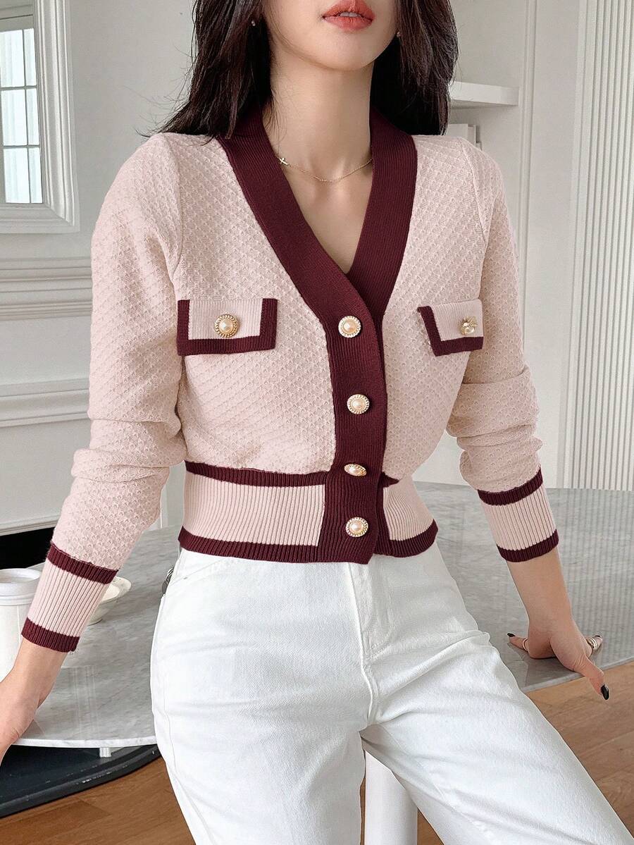 Cardigan casual à manches longues - Floorah