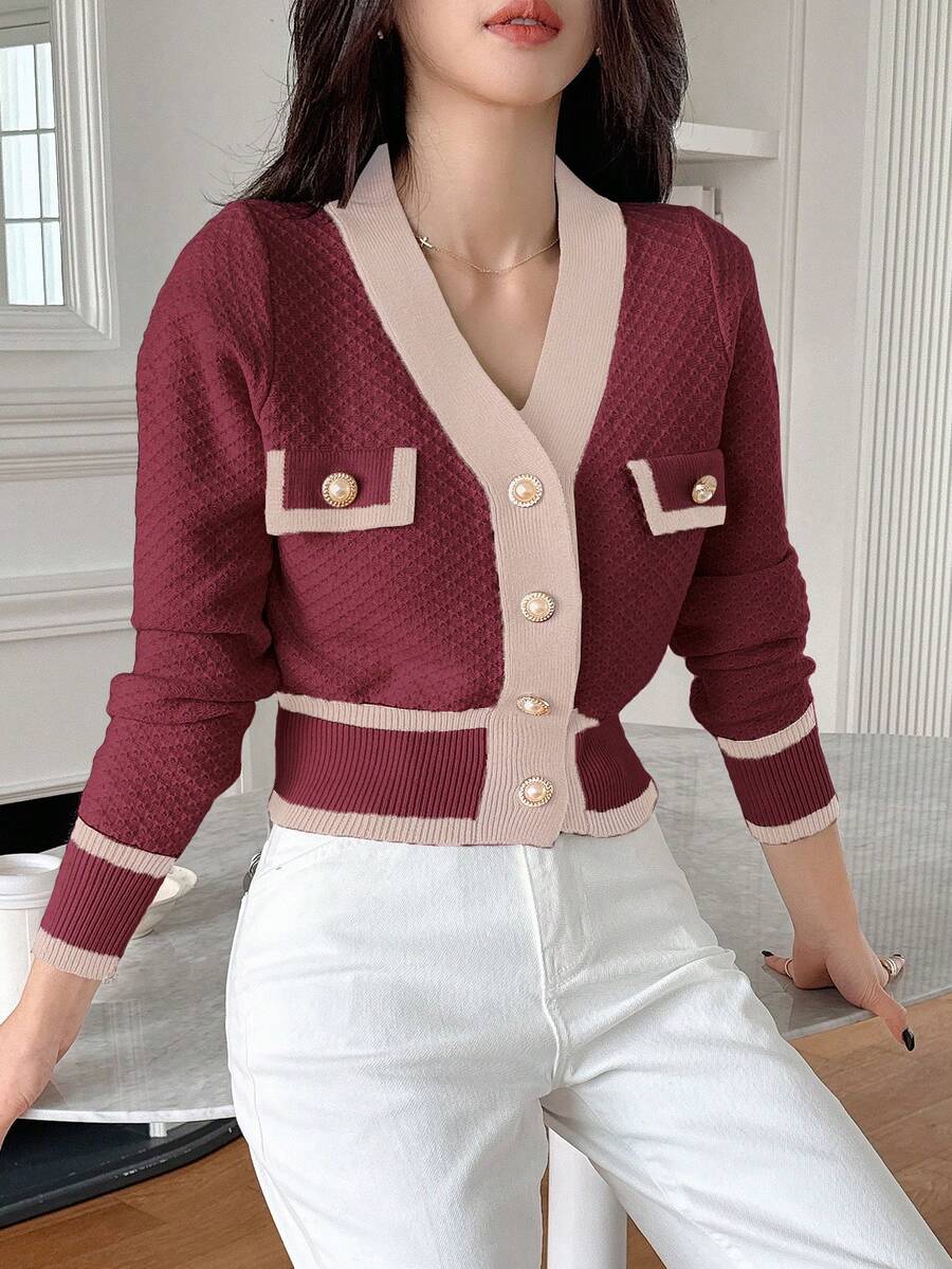 Cardigan casual à manches longues - Floorah