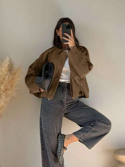 Veste décontractée ample à manches longues - Floorah