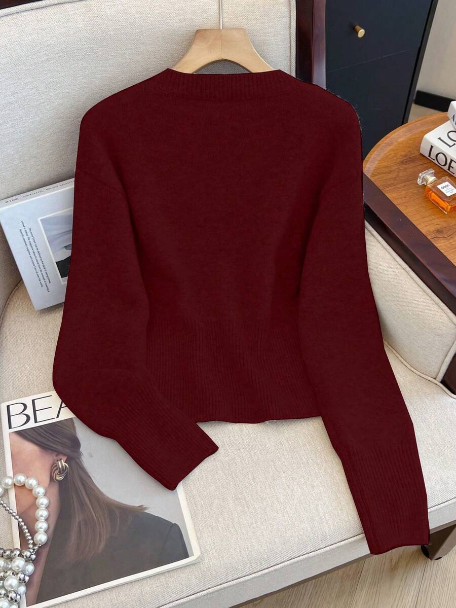 Cardigan minimaliste à boutonnage simple - Floorah