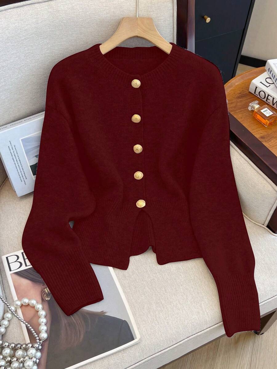 Cardigan minimaliste à boutonnage simple - Floorah