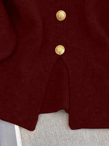 Cardigan minimaliste à boutonnage simple - Floorah