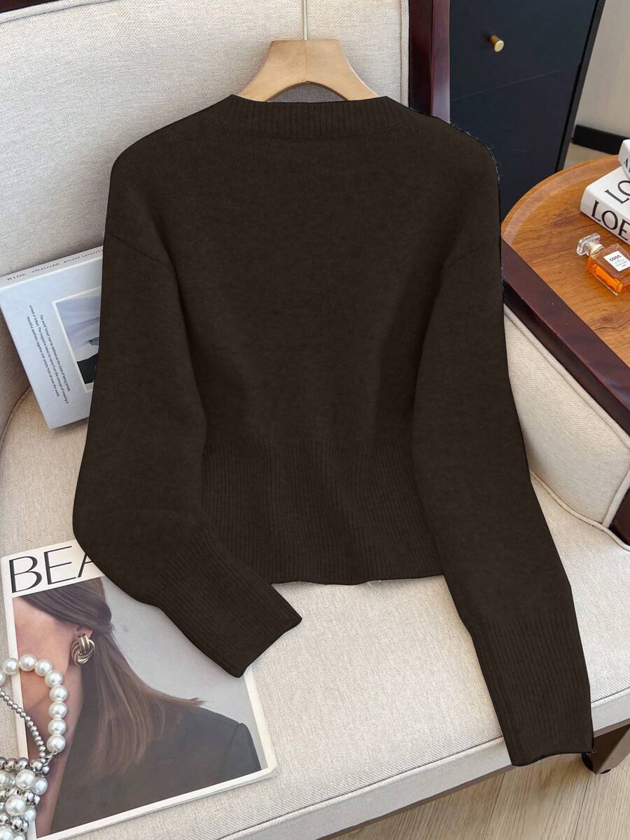 Cardigan minimaliste à boutonnage simple - Floorah