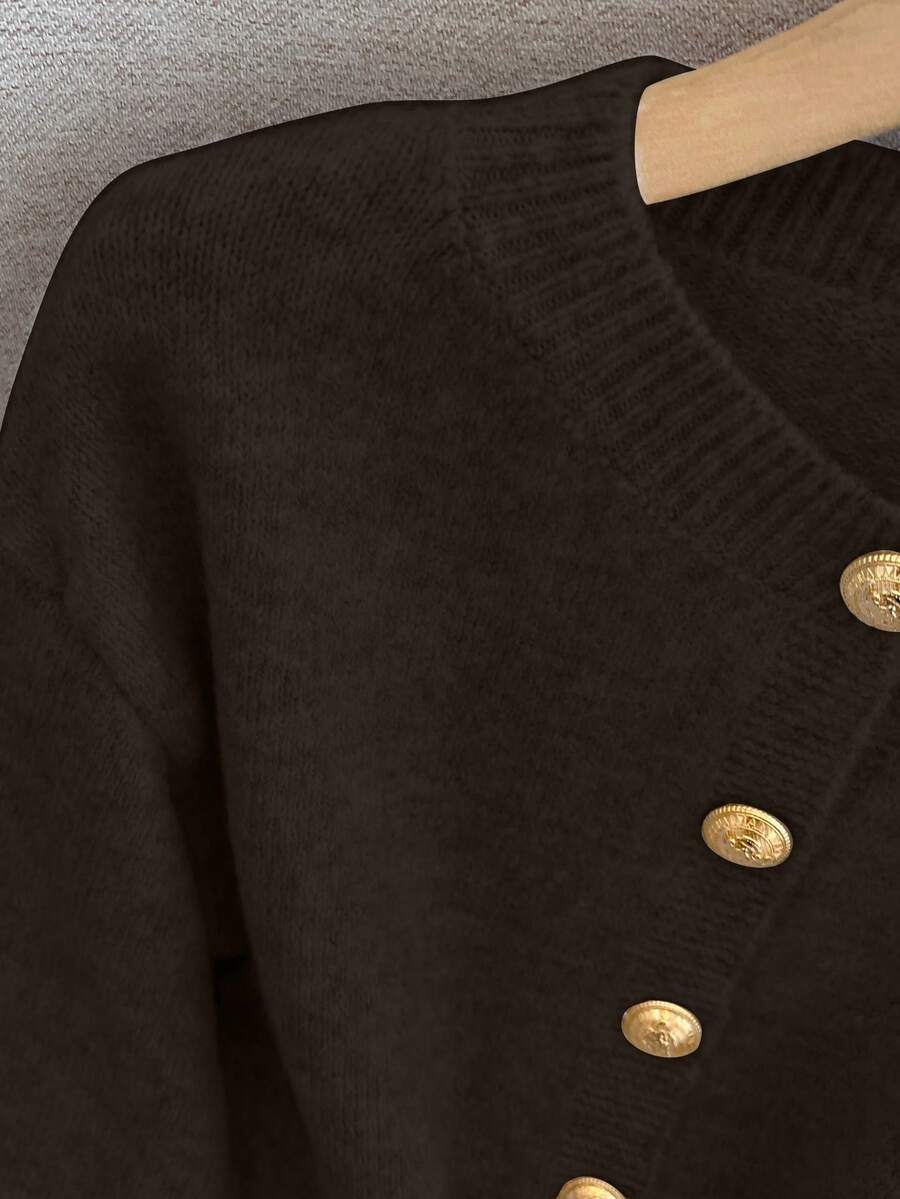 Cardigan minimaliste à boutonnage simple - Floorah