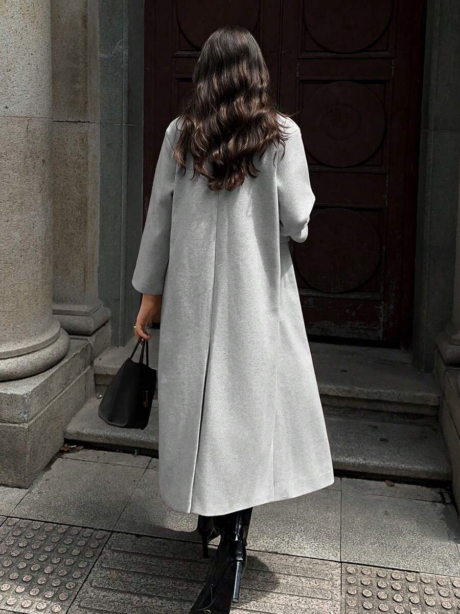 MOOSTA Manteau long décontracté à revers - Floorah