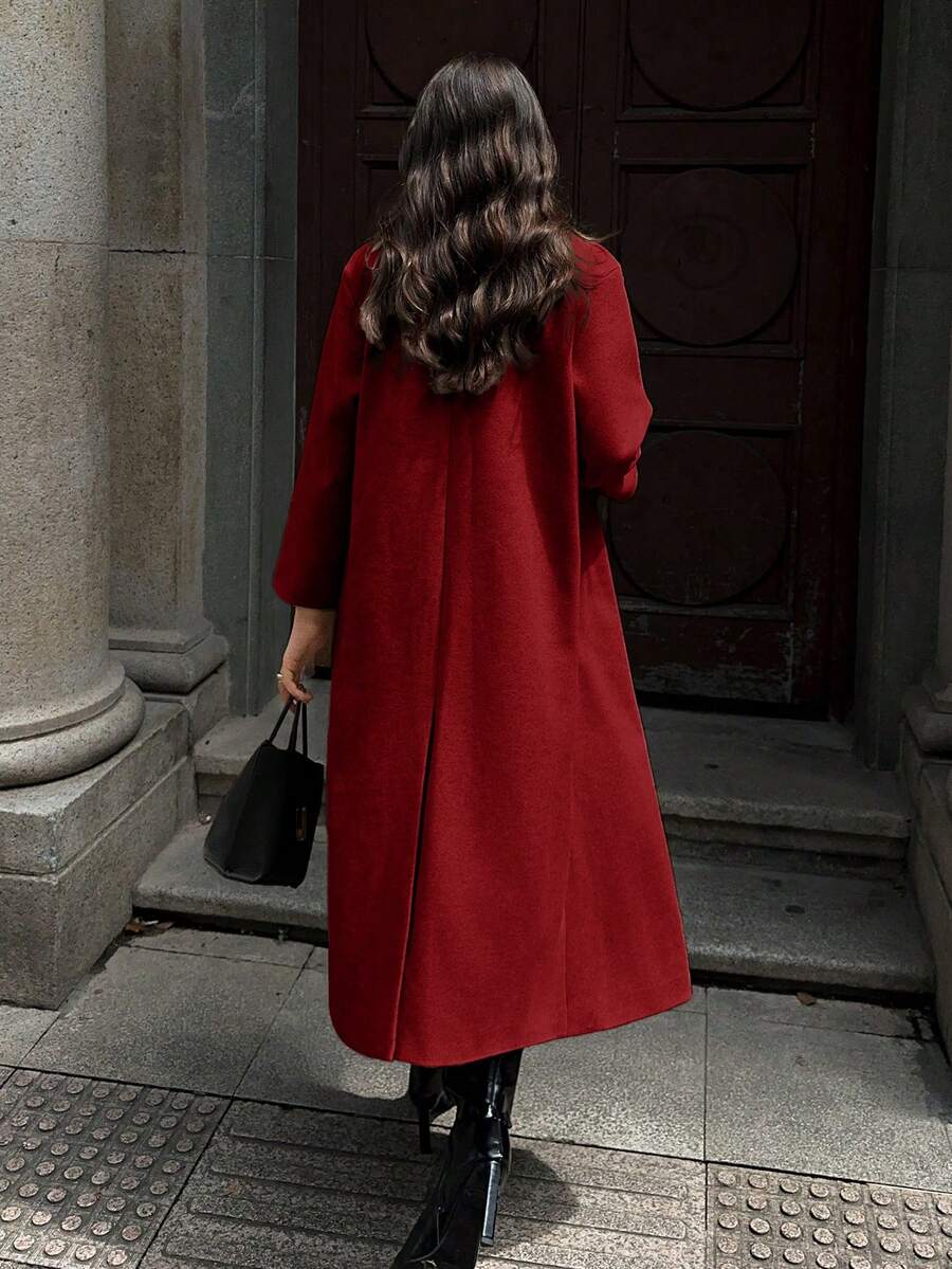 MOOSTA Manteau long décontracté à revers - Floorah