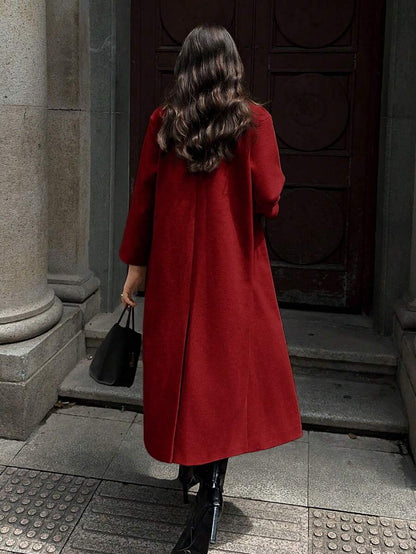 MOOSTA Manteau long décontracté à revers - Floorah