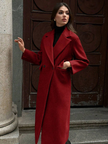 MOOSTA Manteau long décontracté à revers - Floorah