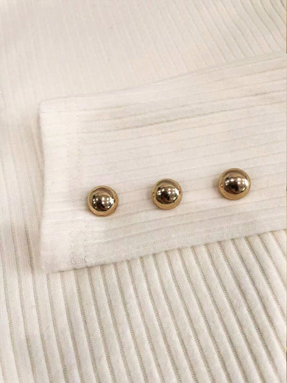 Pull col roulé côtelé élégant et casual - Floorah