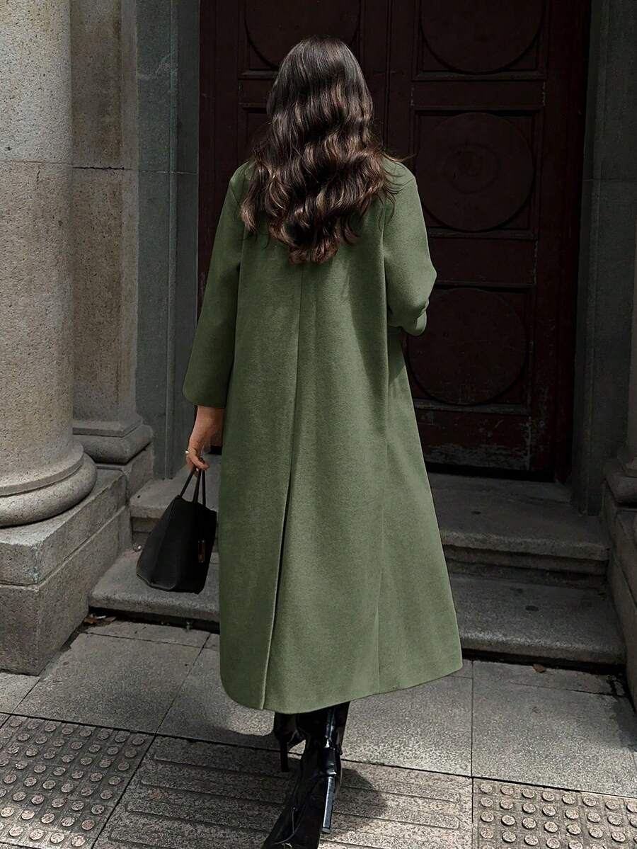 MOOSTA Manteau long décontracté à revers - Floorah