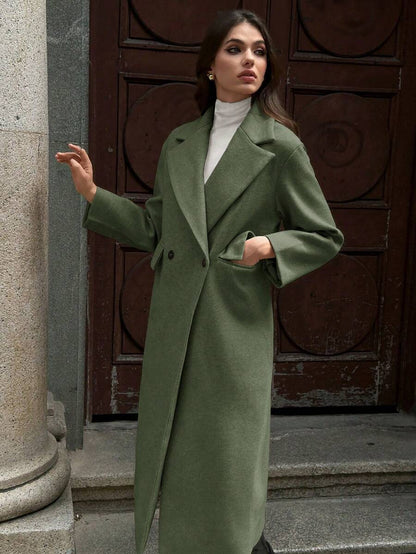 MOOSTA Manteau long décontracté à revers - Floorah