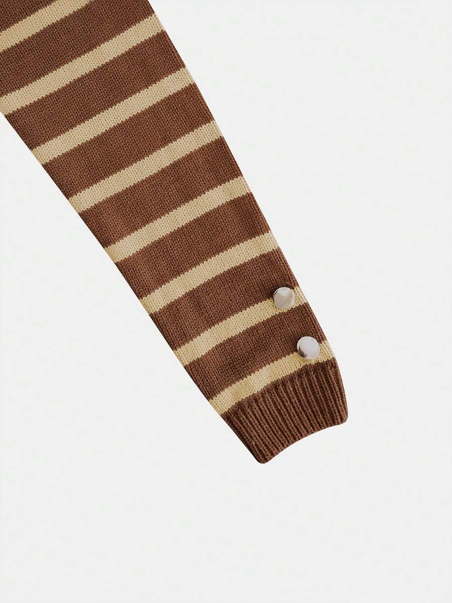 Cardigan vintage à boutonnage simple - Floorah