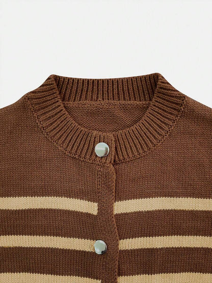 Cardigan vintage à boutonnage simple - Floorah