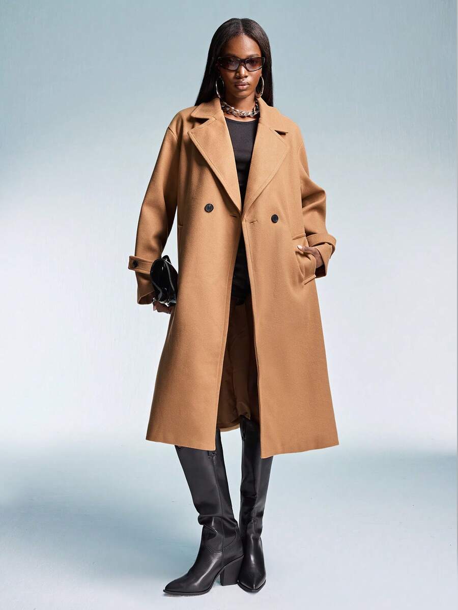 Aveloria Affinna Manteau ample et doux en laine - Floorah