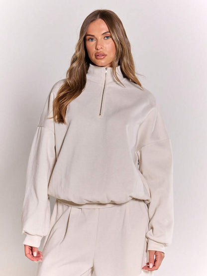 MUSERA Sweat-shirt oversize à demi-zip - Floorah