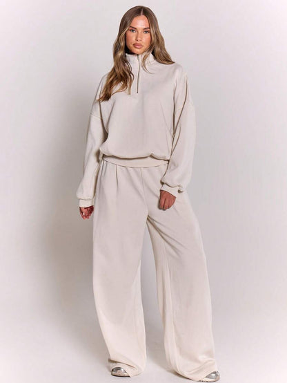 MUSERA Sweat-shirt oversize à demi-zip - Floorah