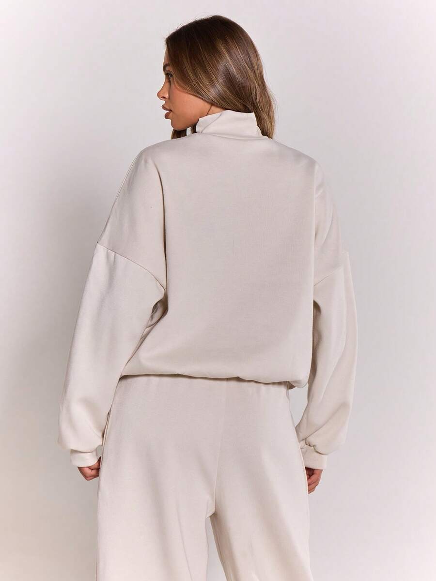 MUSERA Sweat-shirt oversize à demi-zip - Floorah