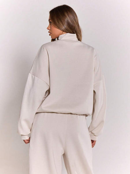 MUSERA Sweat-shirt oversize à demi-zip - Floorah