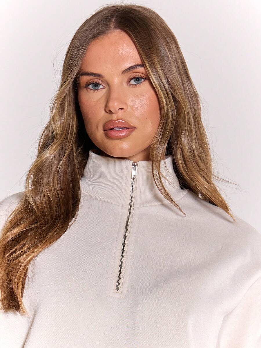 MUSERA Sweat-shirt oversize à demi-zip - Floorah