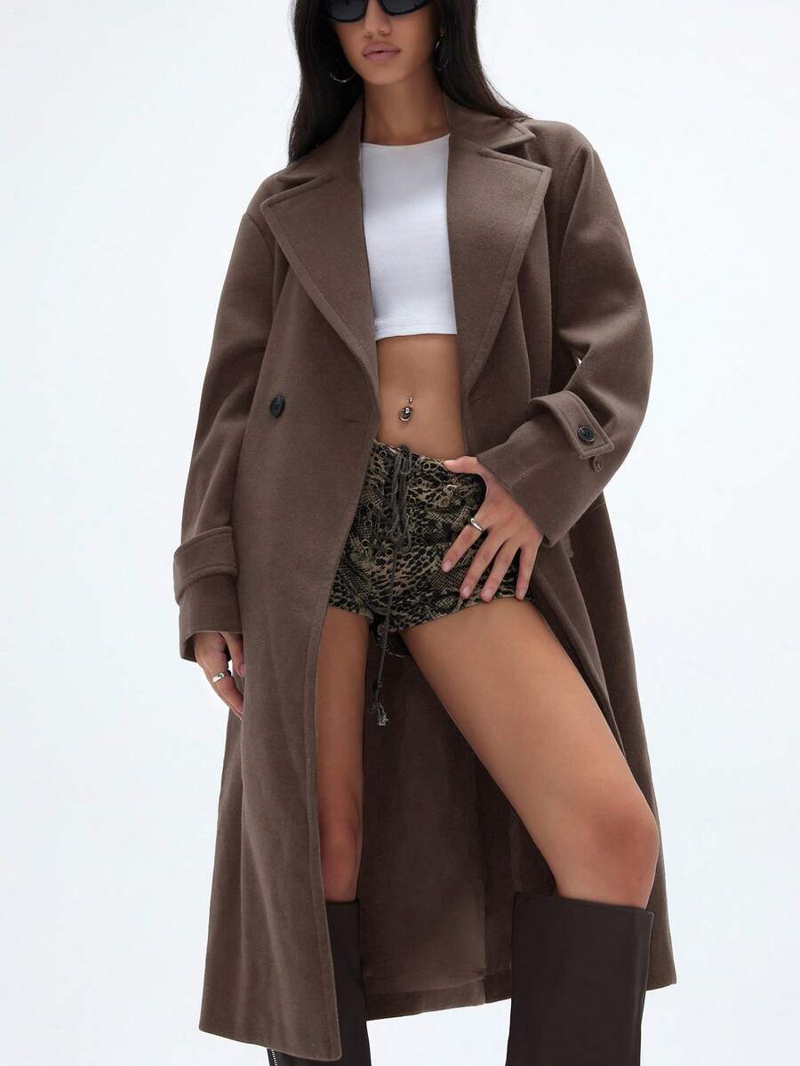 Aveloria Affinna Manteau ample et doux en laine - Floorah