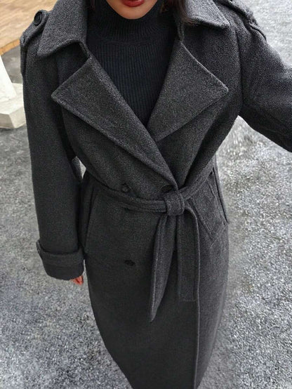 Seelio Nouveau manteau coupe-vent à double boutonnage classique - Floorah