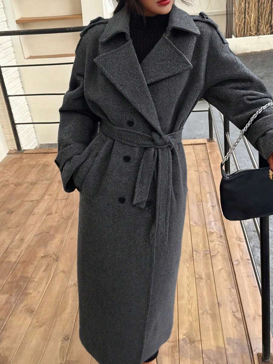 Seelio Nouveau manteau coupe-vent à double boutonnage classique - Floorah