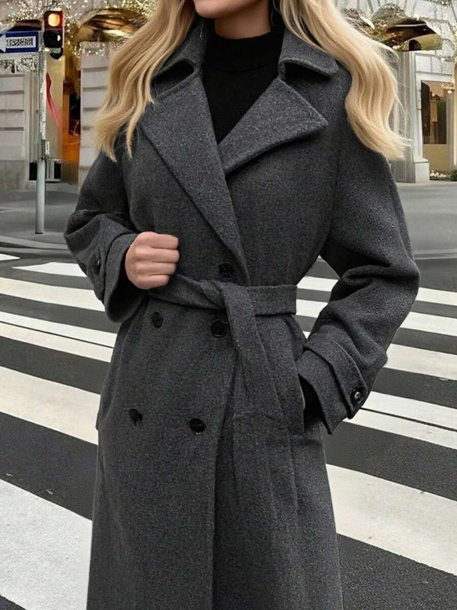 Seelio Nouveau manteau coupe-vent à double boutonnage classique - Floorah