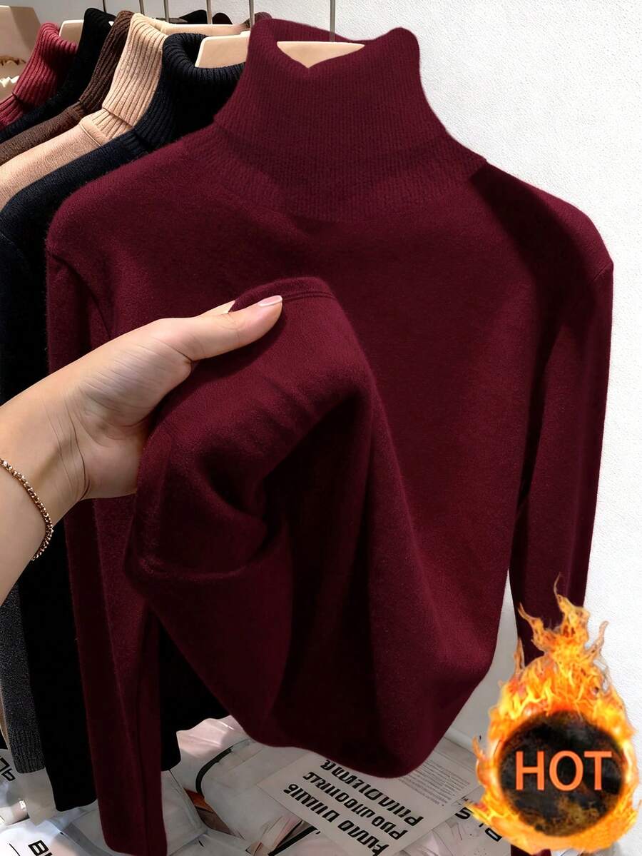 Pull à col rond épaissi et polyvalent, manches longues - Floorah