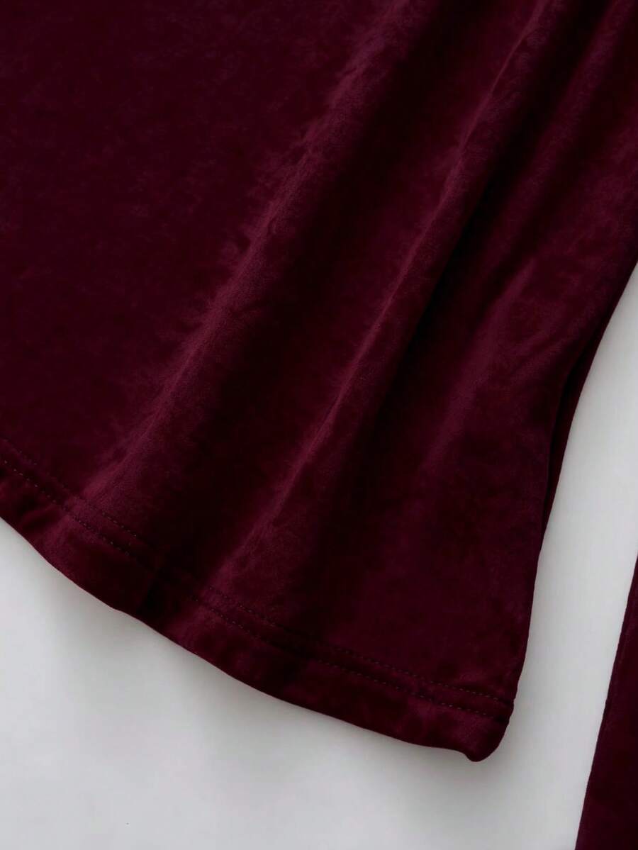 Pull à col rond épaissi et polyvalent, manches longues - Floorah