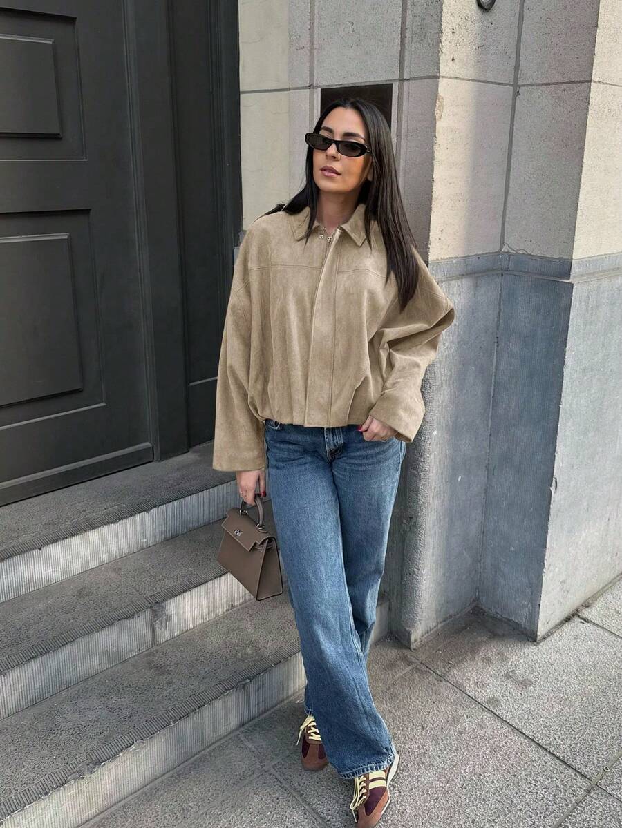 Veste décontractée ample à manches longues - Floorah