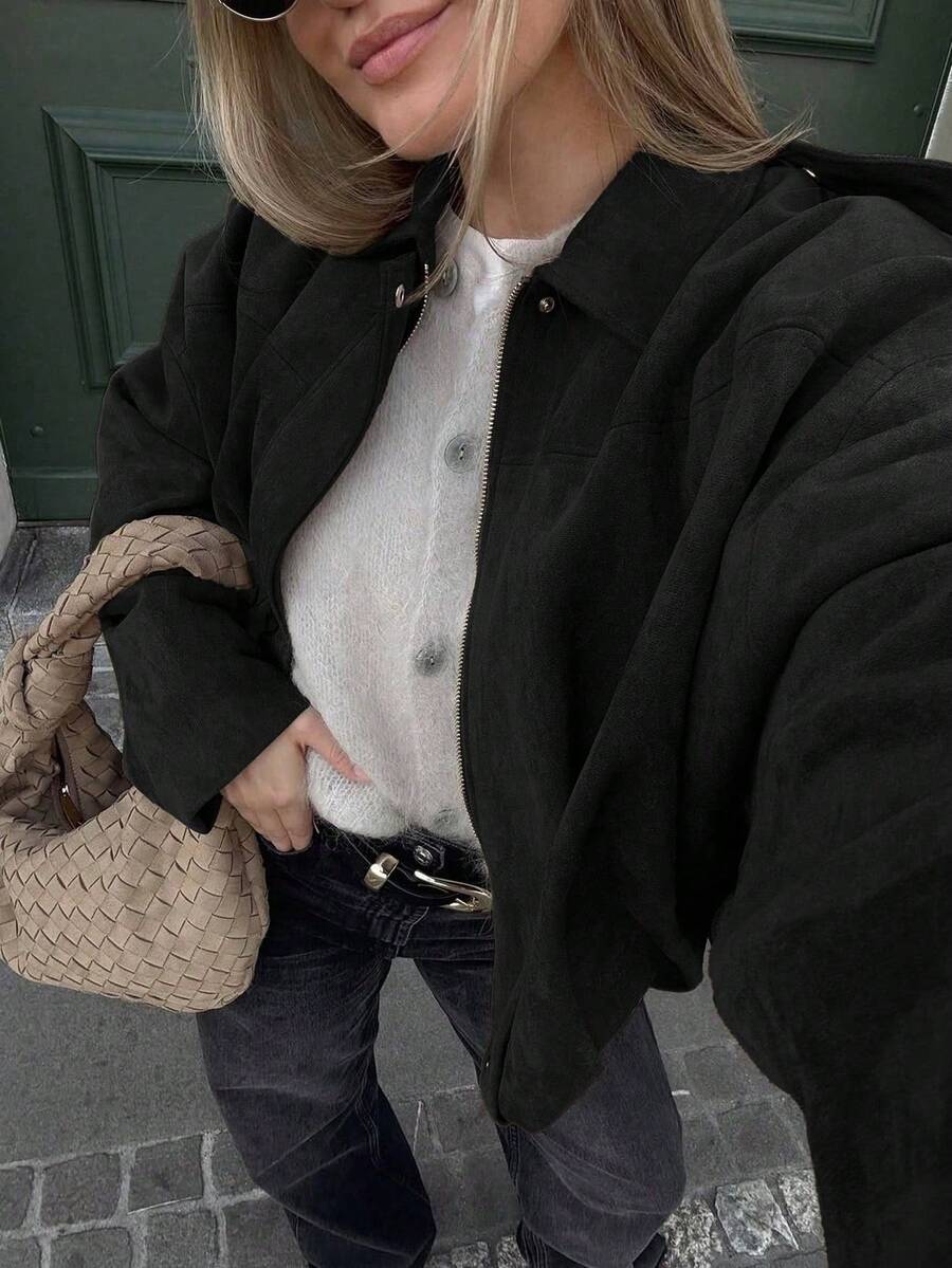 Veste décontractée ample à manches longues - Floorah