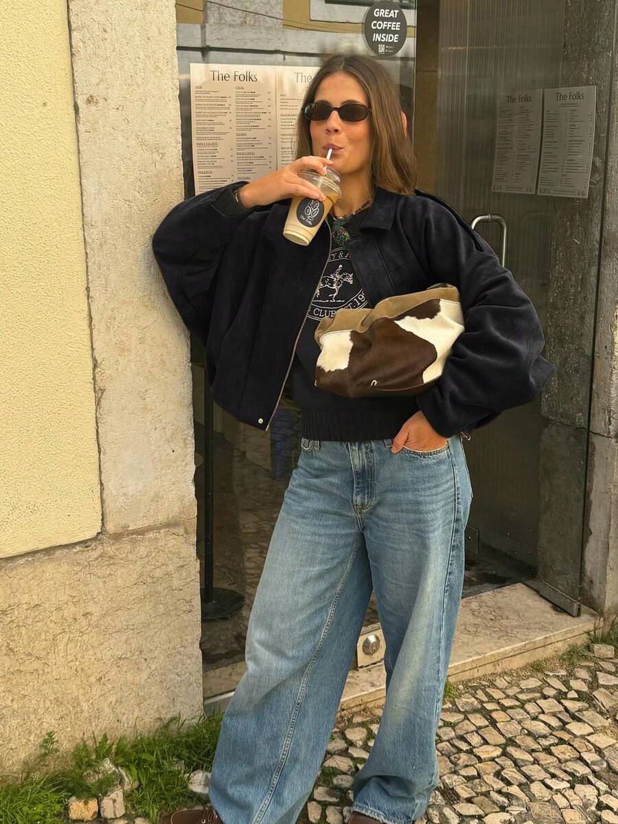 Veste décontractée ample à manches longues - Floorah