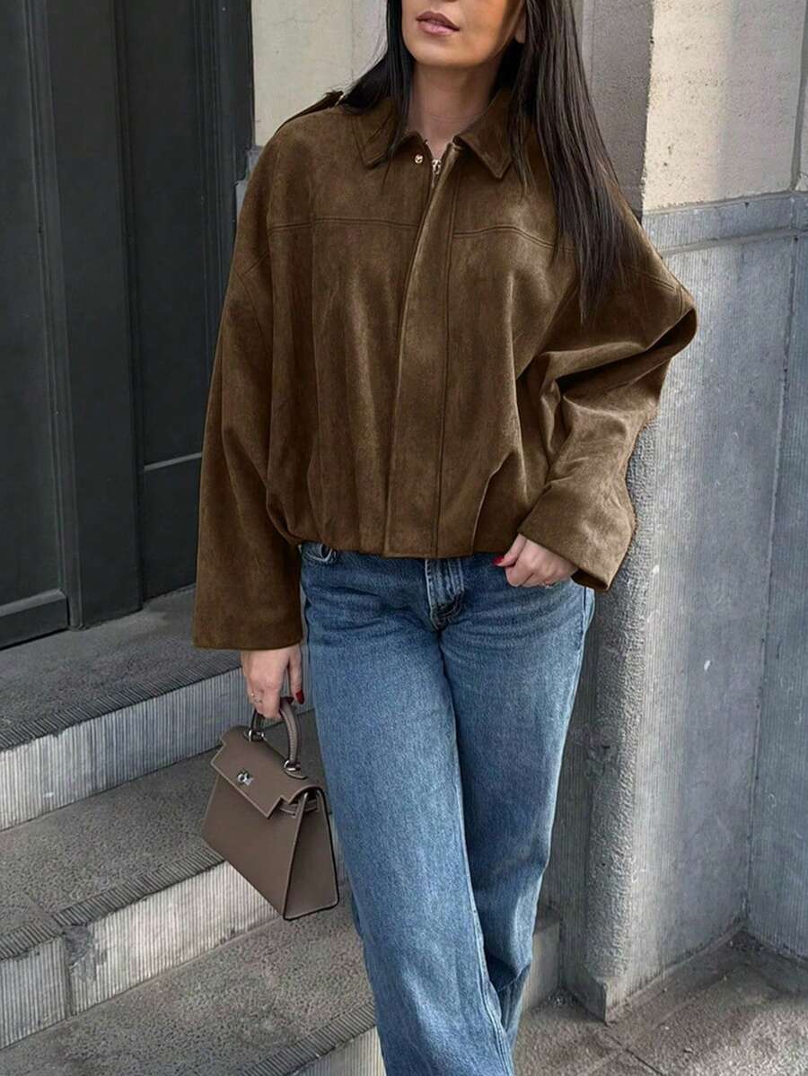 Veste décontractée ample à manches longues - Floorah