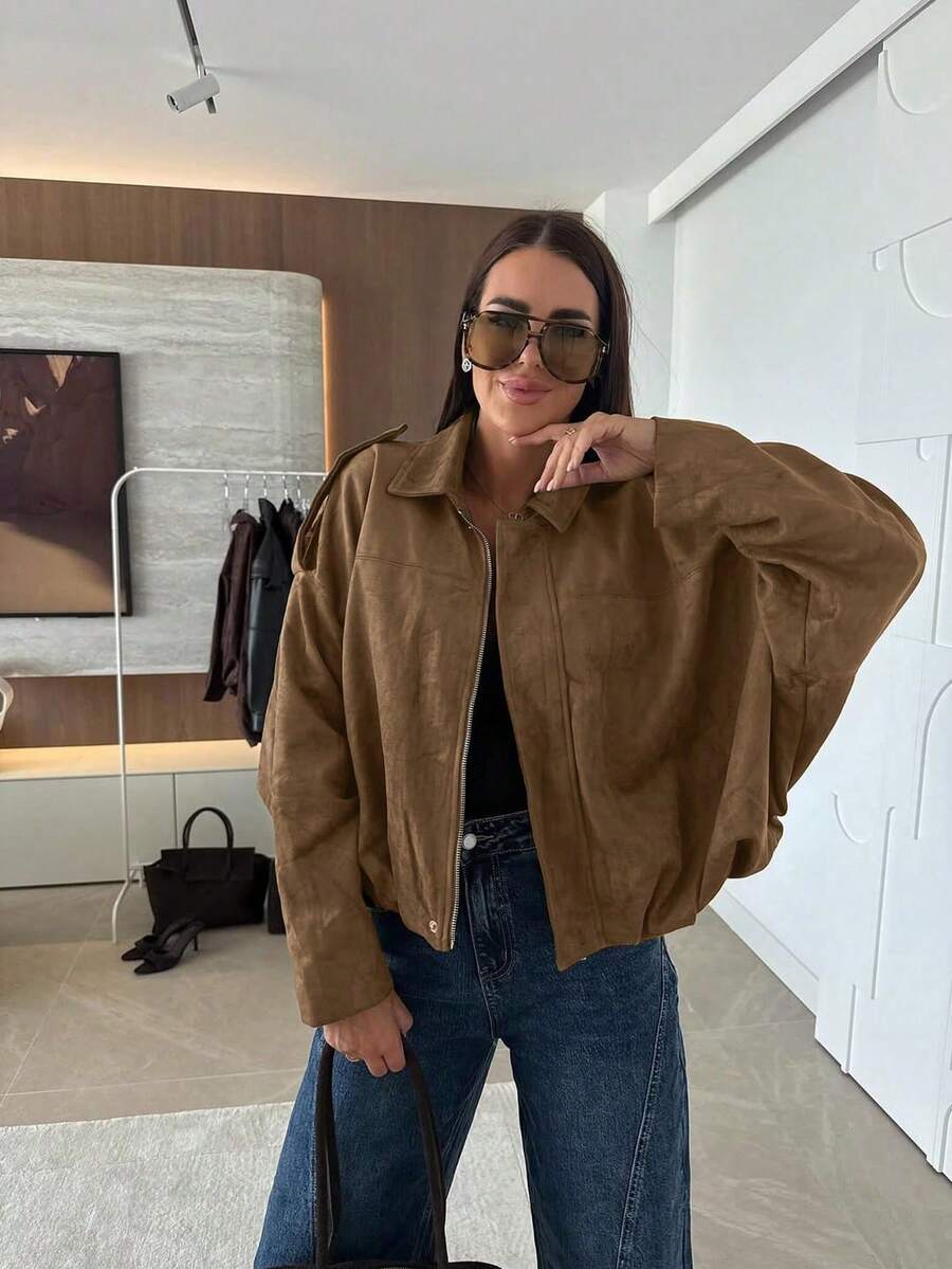 Veste décontractée ample à manches longues - Floorah