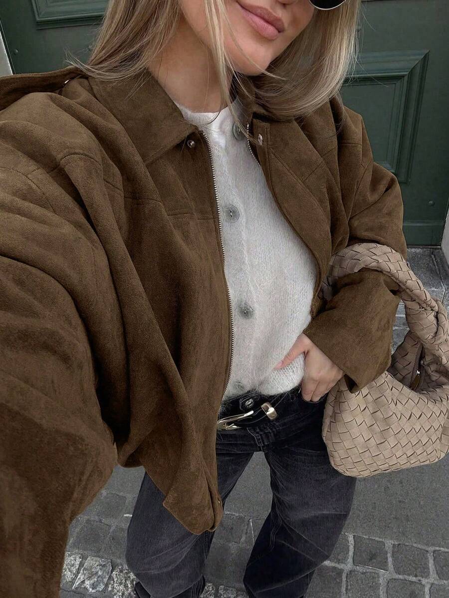 Veste décontractée ample à manches longues - Floorah