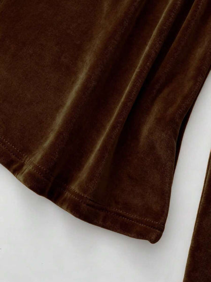 Pull à col rond épaissi et polyvalent, manches longues - Floorah