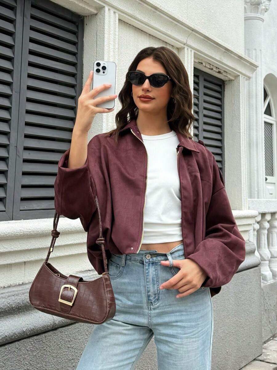 Veste décontractée ample à manches longues - Floorah