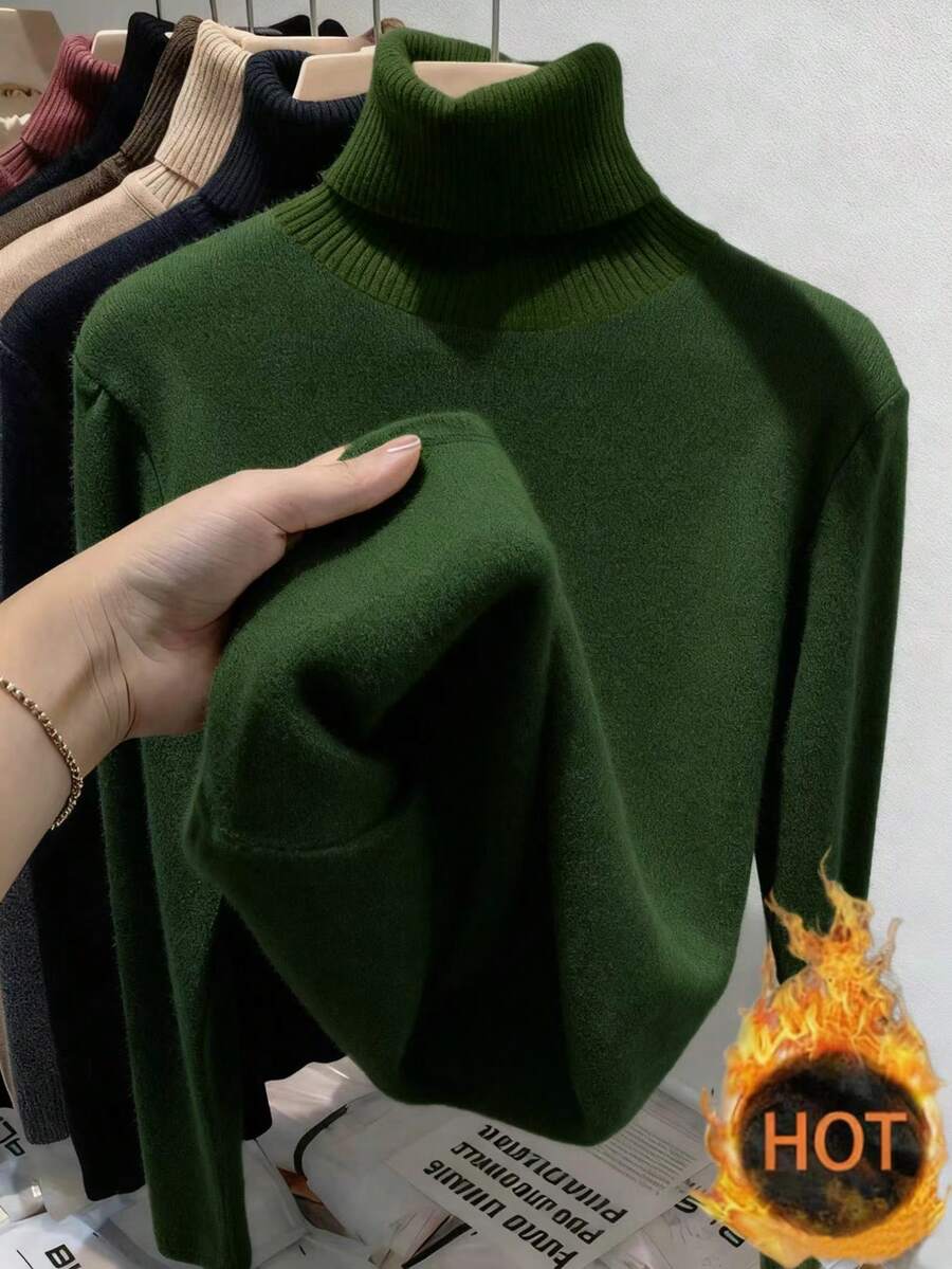 Pull à col rond épaissi et polyvalent, manches longues - Floorah