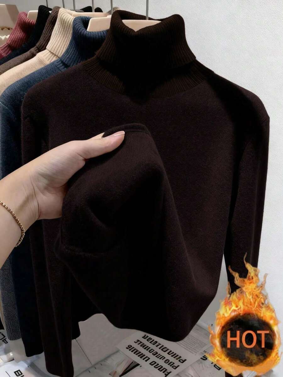 Pull à col rond épaissi et polyvalent, manches longues - Floorah